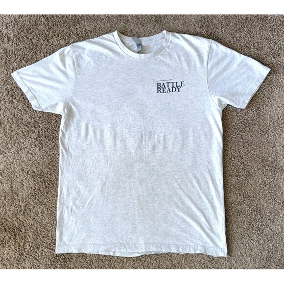 Religious T-Shirt Men's Large Lion Gray Short Sleeve - Picture 4 of 8